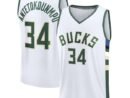 Giannis Antetokounmpo Milwaukee Bucks  Youth Fast Break Replica Player Jersey - Association Edition - White