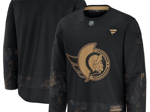 Ottawa Senators  2024 Military Appreciation Practice Jersey - Black