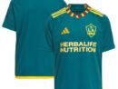 LA Galaxy adidas Youth 2024 LA Kit Replica Jersey - Green