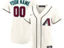 Arizona Diamondbacks Nike Women's Home Custom Replica 2.0 Jersey - Cream