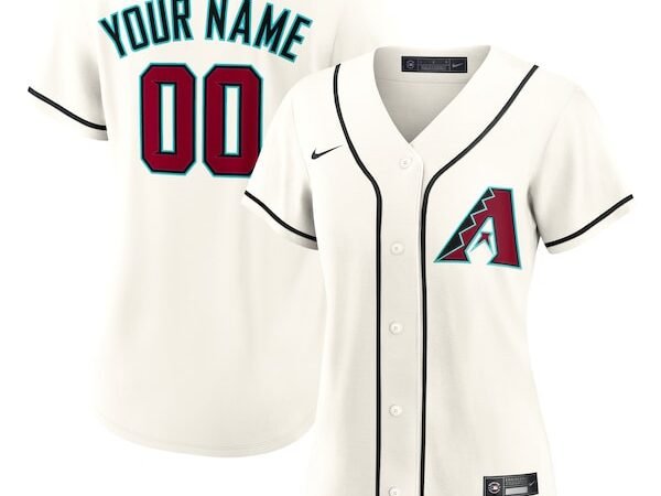 Arizona Diamondbacks Nike Women's Home Custom Replica 2.0 Jersey - Cream