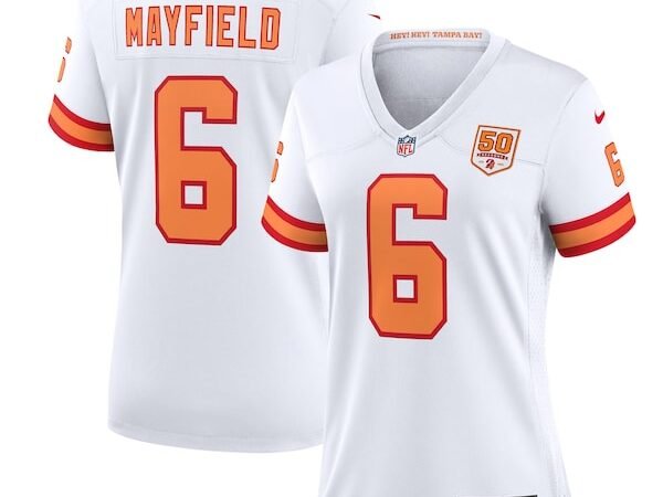 Baker Mayfield '76 Tampa Bay Buccaneers Nike Women's 50th Season Game Jersey - White