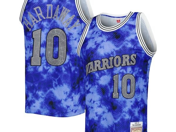 Tim Hardaway Golden State Warriors 1990/91 Galaxy Swingman Jersey - Blue