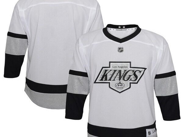 Los Angeles Kings Youth 2021/22 Alternate Replica Jersey - White