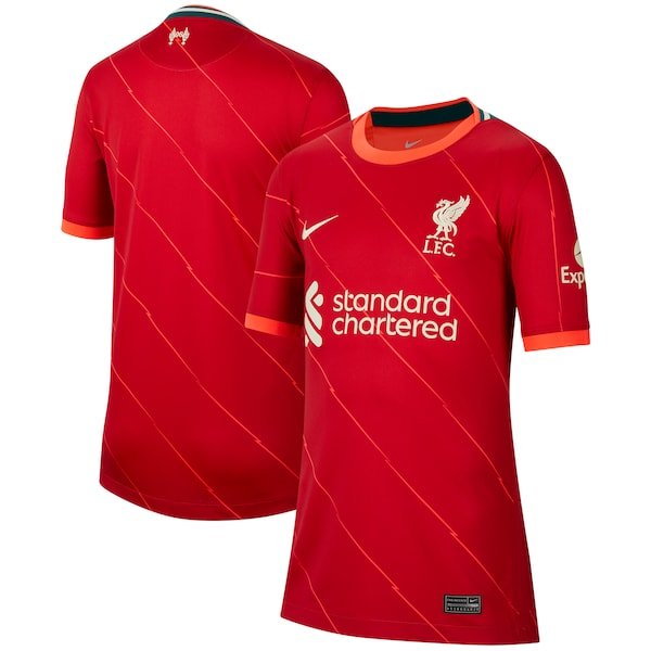Liverpool Nike Youth 2021/22 Home Breathe Stadium Replica Jersey - Red