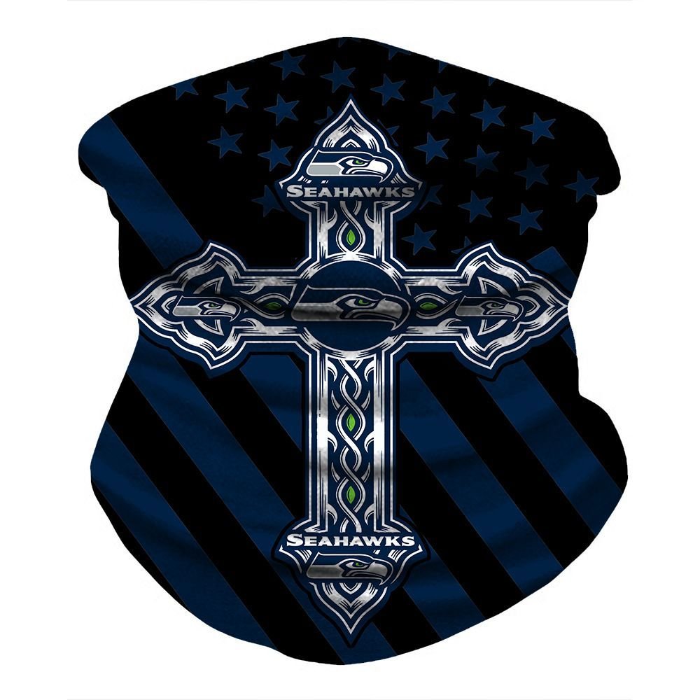 SEATTLE SEAHAWKS & CLEVELAND BROWNS FACE MASK BANDANAS