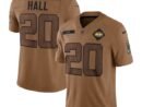 Breece Hall New York Jets Nike 2023 Salute To Service Limited Jersey - Brown