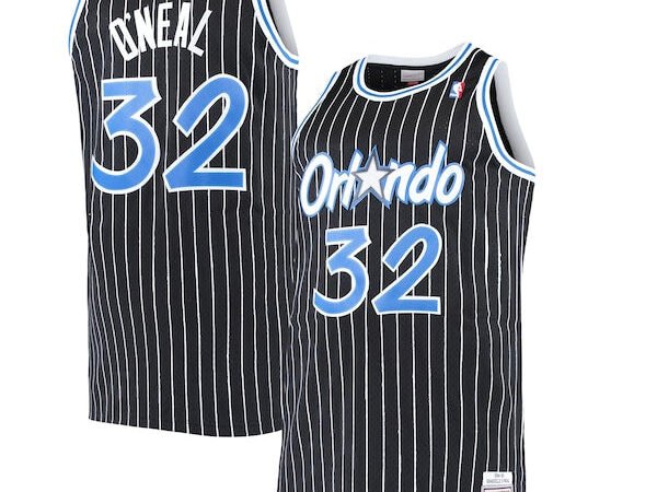 Shaquille O'Neal Orlando Magic  Big & Tall Hardwood Classics Jersey - Black