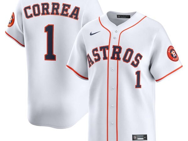 Carlos Correa Houston Astros Nike Home Limited Player Jersey - White/Orange