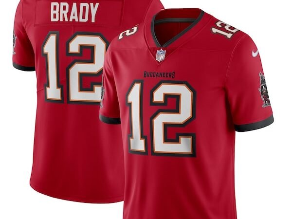 Tom Brady Tampa Bay Buccaneers Nike Vapor Limited Jersey - Red/Pewter