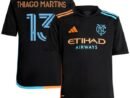 Thiago Martins New York City FC adidas Youth 2024 24/7 Kit Replica Player Jersey – Black