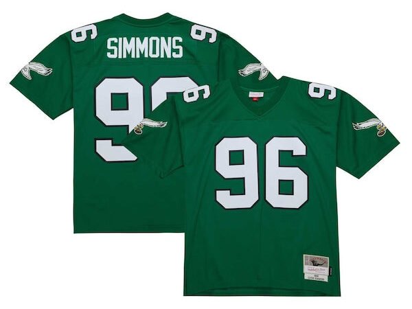 Clyde Simmons Philadelphia Eagles Legacy Replica Jersey - Kelly Green