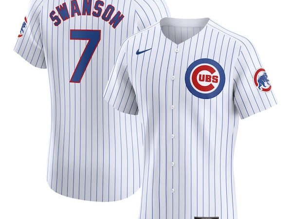 Dansby Swanson Chicago Cubs Nike Home Elite Player Jersey - White
