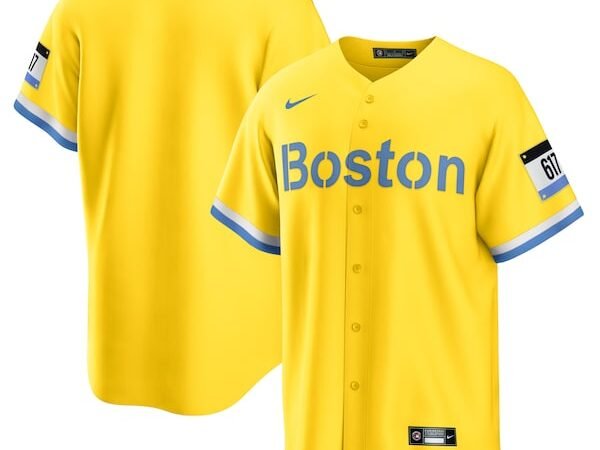 Boston Red Sox Nike City Connect Replica Jersey - Gold/Light Blue