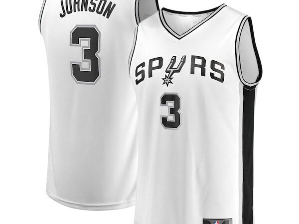 Keldon Johnson San Antonio Spurs  Youth Fast Break Association Jersey - White