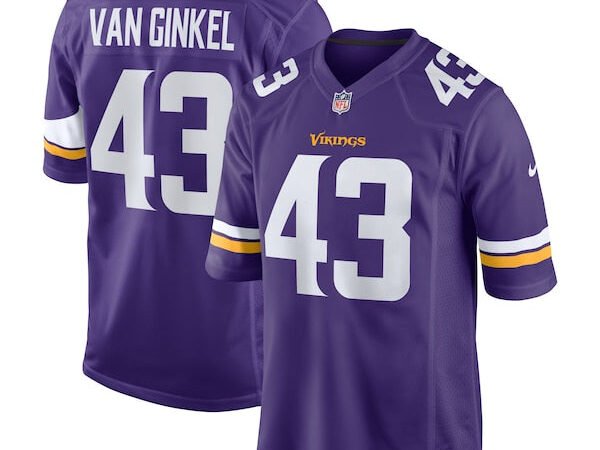 Andrew Van Ginkel Minnesota Vikings Nike Team Game Jersey -  Purple
