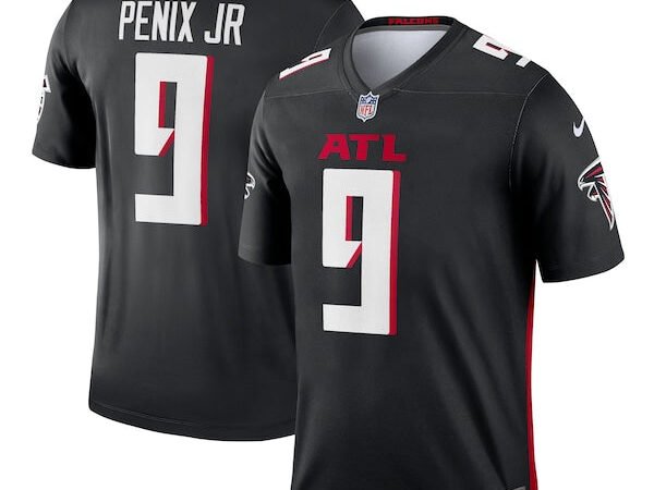 Michael Penix Jr. Atlanta Falcons Nike Team Legend Player Performance Top - Black