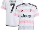 Federico Chiesa Juventus adidas Youth 2023/24 Away Replica Jersey - White