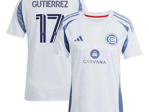 Brian Gutierrez Chicago Fire adidas Women's 2025 The Municipal Kit Replica Player Jersey - Light Blue