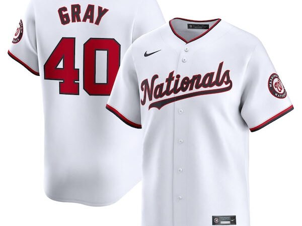 Josiah Gray Washington Nationals Nike Home Limited Player Jersey - White