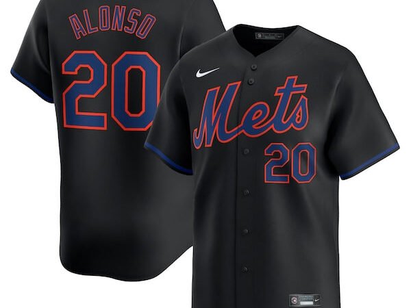 Pete Alonso New York Mets Nike Alternate Limited Player Jersey – Black
