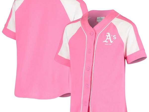 Oakland Athletics Youth Team Spirit Fashion Jersey - Pink