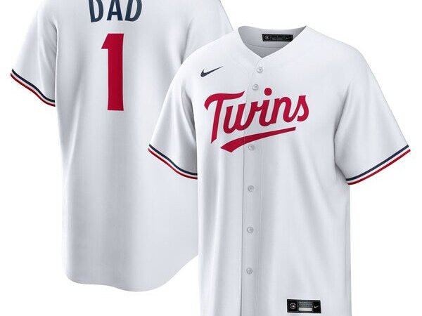 Minnesota Twins Nike #1 Dad Home Replica Jersey - White