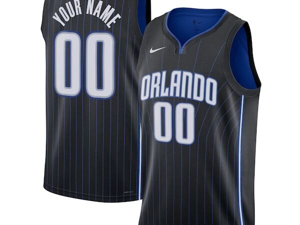 Orlando Magic Nike Unisex Swingman Custom Jersey Black - Icon Edition