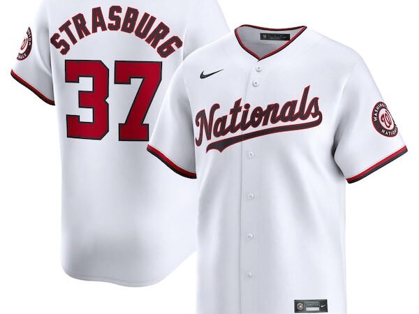 Stephen Strasburg Washington Nationals Nike Home Limited Player Jersey - White
