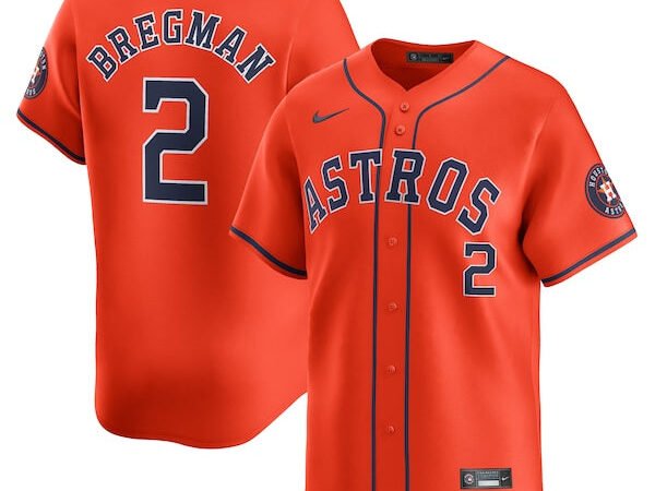 Alex Bregman Houston Astros Nike Alternate Limited Player Jersey – Orange