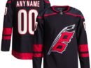 Carolina Hurricanes adidas  Home  Primegreen Authentic Custom Jersey - Black