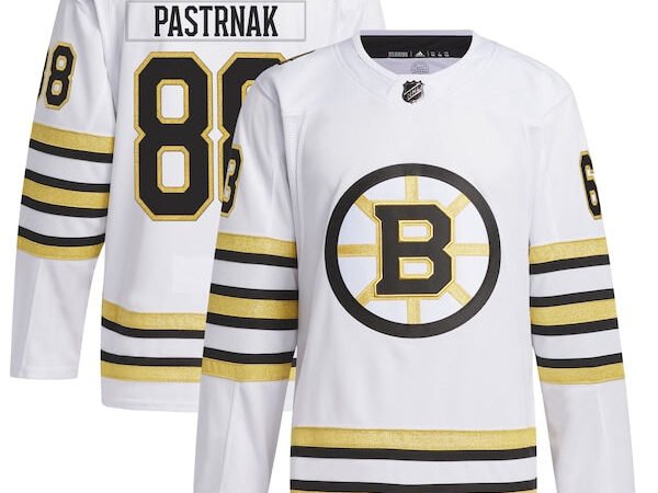 David Pastrnak Boston Bruins adidas  Primegreen Authentic Player Jersey - White/Black