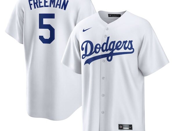 Freddie Freeman Los Angeles Dodgers Nike Replica Player Jersey - White/Royal