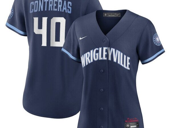 Willson Contreras Chicago Cubs Nike Women's City Connect Replica Player Jersey - Navy