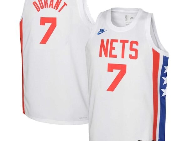 Kevin Durant Brooklyn Nets Nike Youth 2022/23 Swingman Jersey White - Classic Edition
