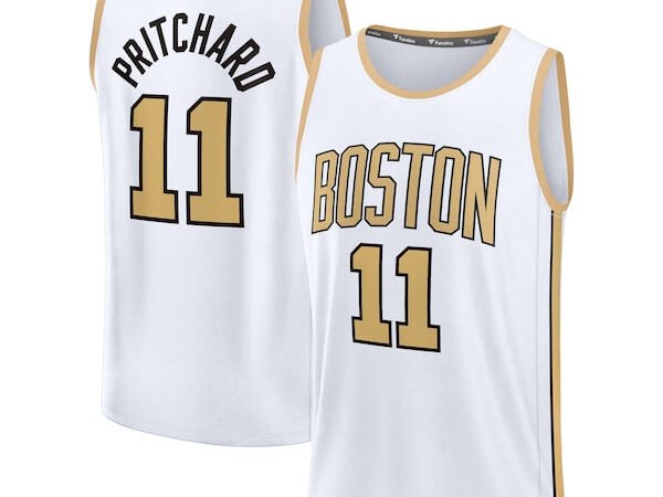 Payton Pritchard Boston Celtics  Youth 2025/26 City Edition Fast Break Jersey - White
