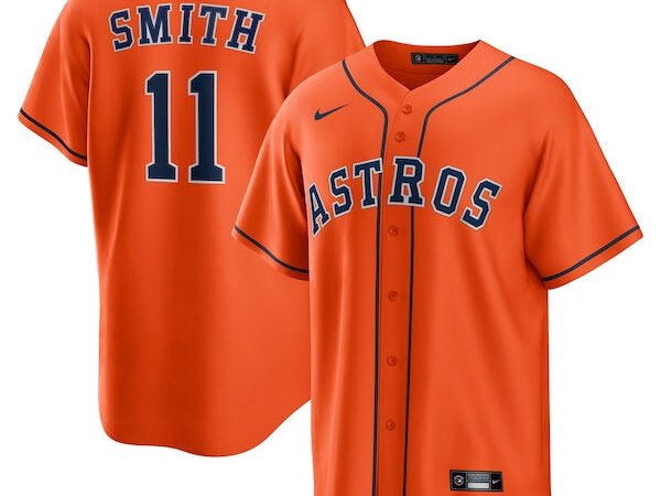 Cam Smith Houston Astros Nike Alternate Replica Jersey - Orange/White