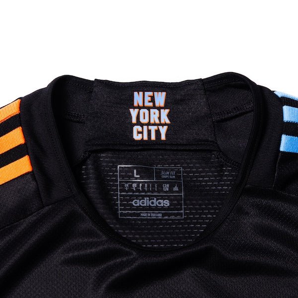 New York City FC adidas 2024 24/7 Kit Authentic Custom Jersey – Black