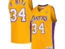 Shaquille O'Neal Los Angeles Lakers  Hardwood Classics Swingman Jersey - Gold
