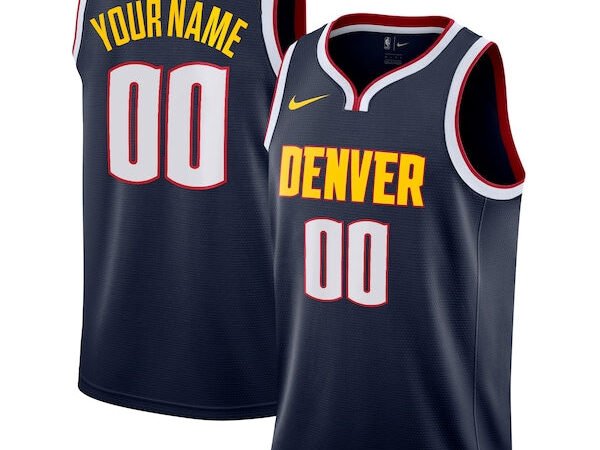 Denver Nuggets Nike 2022/23 Swingman Custom Jersey - Icon Edition - Navy