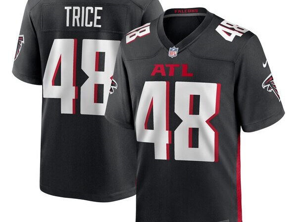 Bralen Trice Atlanta Falcons Nike Team Game Jersey -  Black