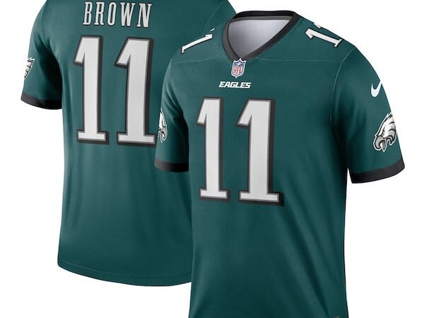 A.J. Brown Philadelphia Eagles Nike Legend Jersey - Midnight Green