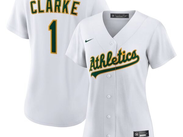 Denzel Clarke Athletics Nike Women's Home Replica Jersey - White