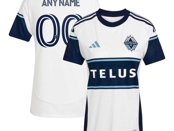 Vancouver Whitecaps FC adidas Women's 2025 The Peak Replica Custom Jersey - White