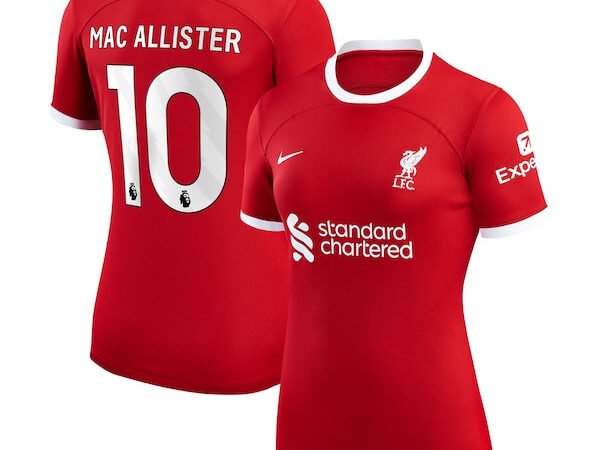 Alexis Mac Allister Liverpool Nike Women's 2023/24 Home Replica Player Jersey - Red/White