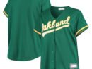 Oakland Athletics Women's Plus Size Alternate Replica Team Jersey - Green