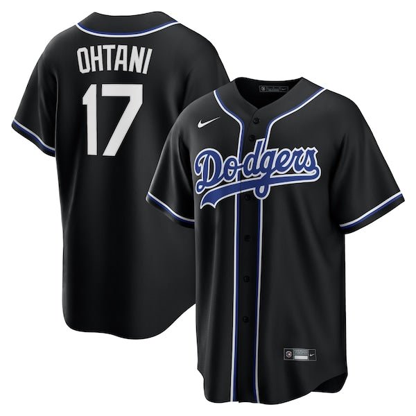 Shohei Ohtani Los Angeles Dodgers Nike Youth Lights Out Replica Player Jersey - Black