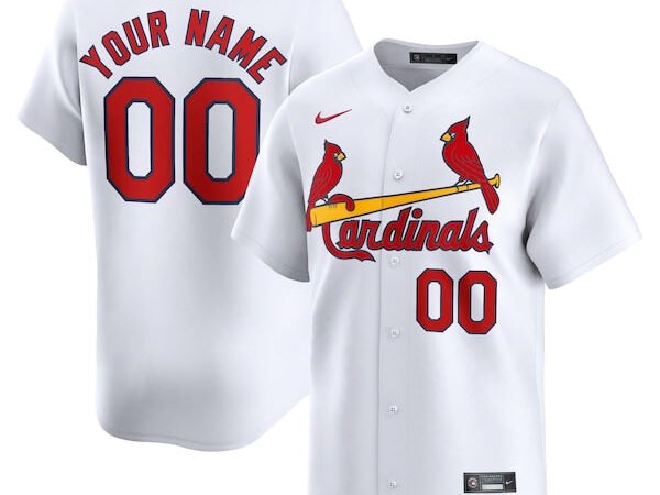 St. Louis Cardinals Nike Youth Home Limited Custom Jersey - White