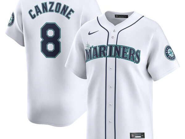 Dominic Canzone Seattle Mariners Nike Home Limited Player Jersey - White