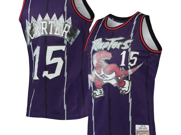 Vince Carter Toronto Raptors 1998/99 Hardwood Classics NBA 75th Anniversary Diamond Swingman Jersey - Purple